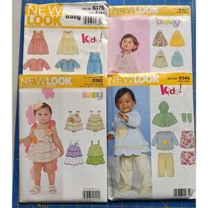 4 UNCUT New Look Baby Kids Patterns NB-L